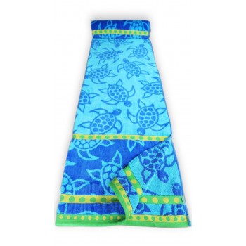 Beach Towel - M Turtles Blue