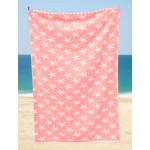 Beach Towel - M Starfish Pink