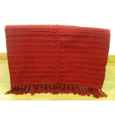 Honey Comb Red Throw - 125cm x 150cm