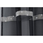Voile Ibiza Black - 55x54" Panel Curtain 