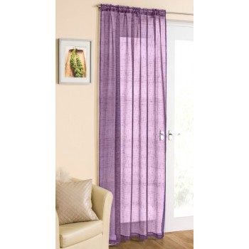Voile Casablanca Purple - 54x54" Panel Curtain 