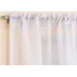 Voile Casablanca White - 54x48" Panel Curtain 