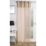 Voile Empire Gold - 50x90" Eyelet Panel Curtain 