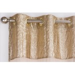 Voile Empire Gold - 50x54" Eyelet Panel Curtain 