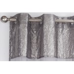 Voile Empire Silver - 50x54" Eyelet Panel Curtain 