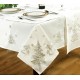 Festive White / Silver Napkins 4 Pk - Xmas Table Cloth Range