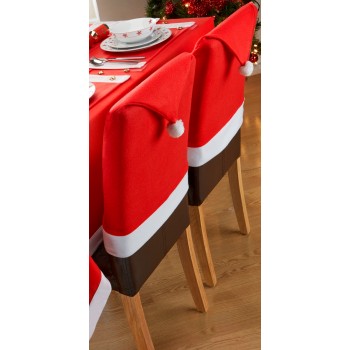 Santa's Table 2PK Chair Backs - Xmas Table Cloth Range