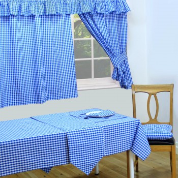 Gingham Bluebell 70"x90" - Tablecloth Range