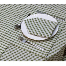 Gingham Sage Napkins 4PK - Tablecloth Range