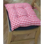 Gingham Cherry Seat Pad - Tablecloth Range