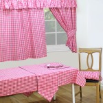Gingham Cherry Seat Pad - Tablecloth Range