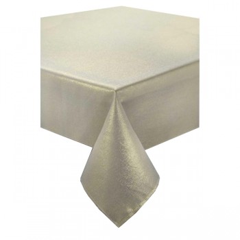 Glitter Cream / Gold 70"x108" - Xmas Table Cloth Range