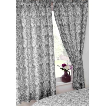 Annette Black - 66x72" Curtains