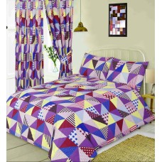 Geometric Patchwork Berry - DB