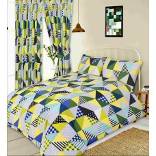 Geometric Patchwork Lime - DB