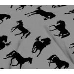 Horses Grey KZKZ - Bean Bag Cover
