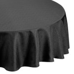 Linen Look Black - Tablecloth 69" Round