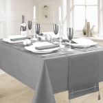 Linen Look Grey - Tablecloth 52"x70"