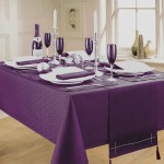 Linen Look Purple - Tablecloth 52"x70"
