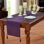 Linen Look Purple - Table Runner