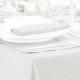 Linen Look White - Table Napkins 4PK