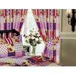 Patchwork Berry HICO - 66x72" Curtains