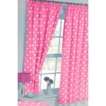 Polka Dot Pink - 66x54" Curtains