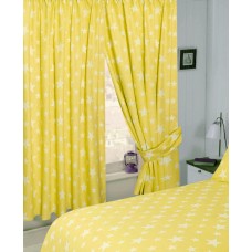 Stars Yellow - 66x54" Curtains