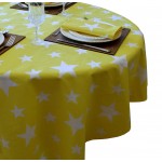 Stars Yellow 70" RD - Tablecloth Range