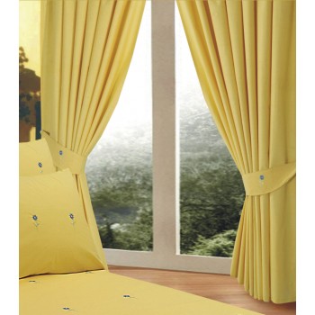 Bellis Yellow - 66x72" Curtains