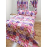 Patchwork Berry Throw Over Set MH - DB