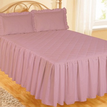 T200 Fitted Bedspread Pink - KS