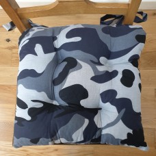 Camo Black Seat Pad - Tablecloth Range