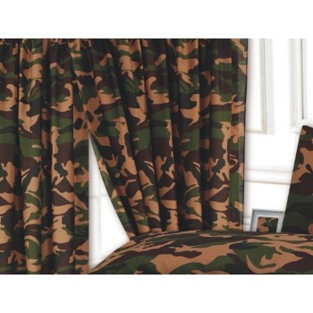 Camouflage Khaki - 66x72" Curtains