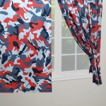 Camo Red/Black - 66x54" Curtains