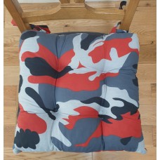 Camo Red/Black Seat Pad - Tablecloth Range