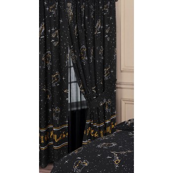 Celestial Black - 66x72" Curtains