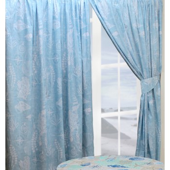 Coastal Blue - 66x54" Curtains