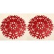 Glitter Snowflake Red Placemats 2PK - Xmas Table Accessory Range