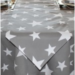 Stars Grey Table Runner - Tablecloth Range