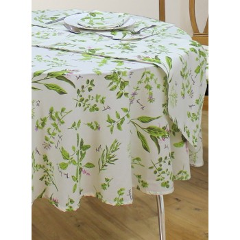 Herbs 70"x90" Oval - Tablecloth Range