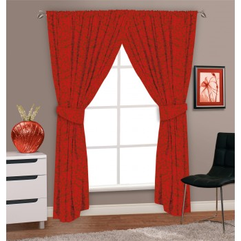 Autumnal Red - 66x72" Curtains