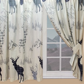 Highland Stag - 66x72" Curtains
