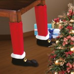 Felt Boots Santa 4PK - Xmas Chair Legs