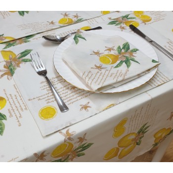 Lemons Napkins 4PK - Tablecloth Range