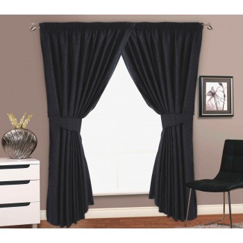Marrakesh Black - 66x72" Curtains