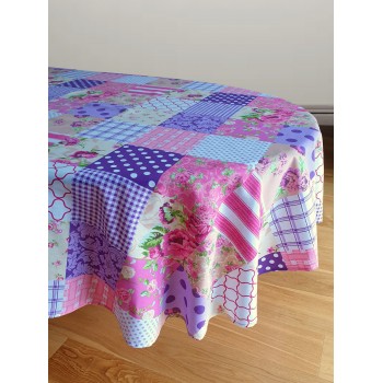 Patchwork Berry MH - Tablecloth 70" Round
