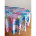 Patchwork Blue MH - Tablecloth 70" Round