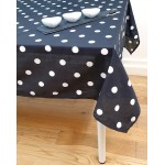 Polka Dot Black 54"x54" - Tablecloth Range
