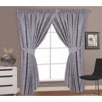 Regency Grey Silver - 66x54" Curtains